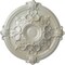 Ekena Millwork Hamilton Ceiling Medallion (Fits Canopies up to 3 3/4"), Hnd-Painted Flash Blue, 17 3/8"OD x 1 3/4"P CM17HAFBS - alternate 1